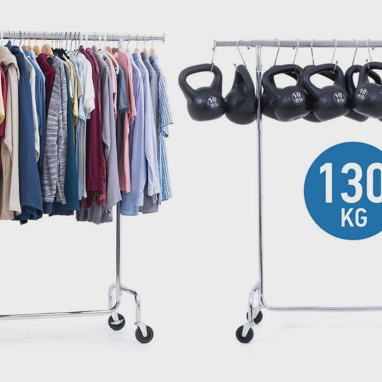 Kleiderständer, Kleiderständer stabil, Kleiderständer aurf Rollen, profi, garderobenständer, kleiderständer kaufen, Tatkraft Didrik, video