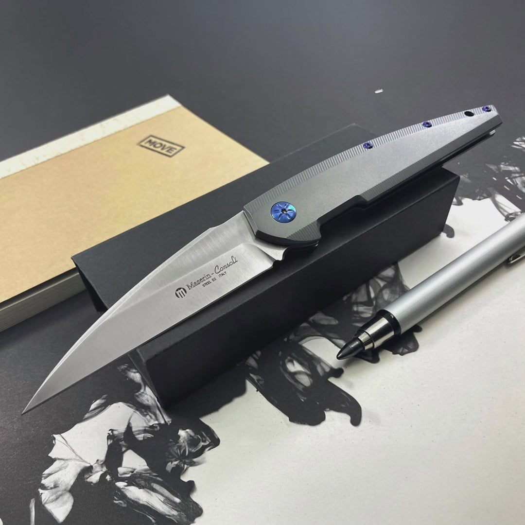 Klappmesser, EDC Messer, Gentleman-Messer,  Titan, Maserin SOLAR, Messer kaufen, video