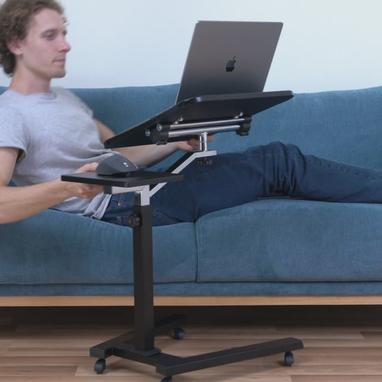 Laptoptisch, Laptoptisch Höhenverstellbar, Laptoptisch Bett, Laptoptisch Sofa, Laptoptisch mit Rollen, Tatkraft Joy, 6