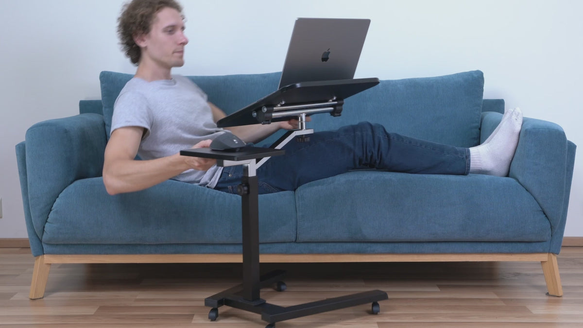 Laptoptisch, Laptoptisch Höhenverstellbar, Laptoptisch Bett, Laptoptisch Sofa, Laptoptisch mit Rollen, Tatkraft Joy, 6