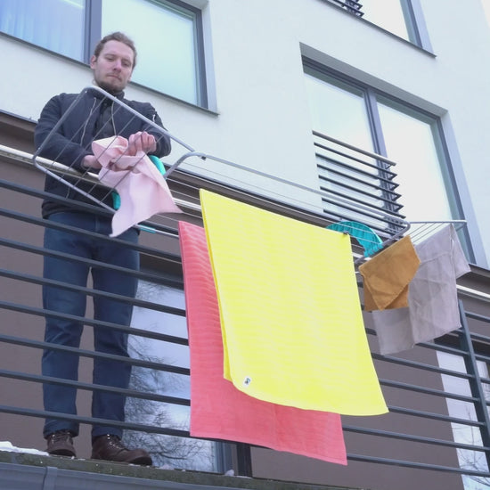 Wäscheständer Platzsparend, Wäscheständer Balkon, Made in Italy, Flügelwäschetrockner,