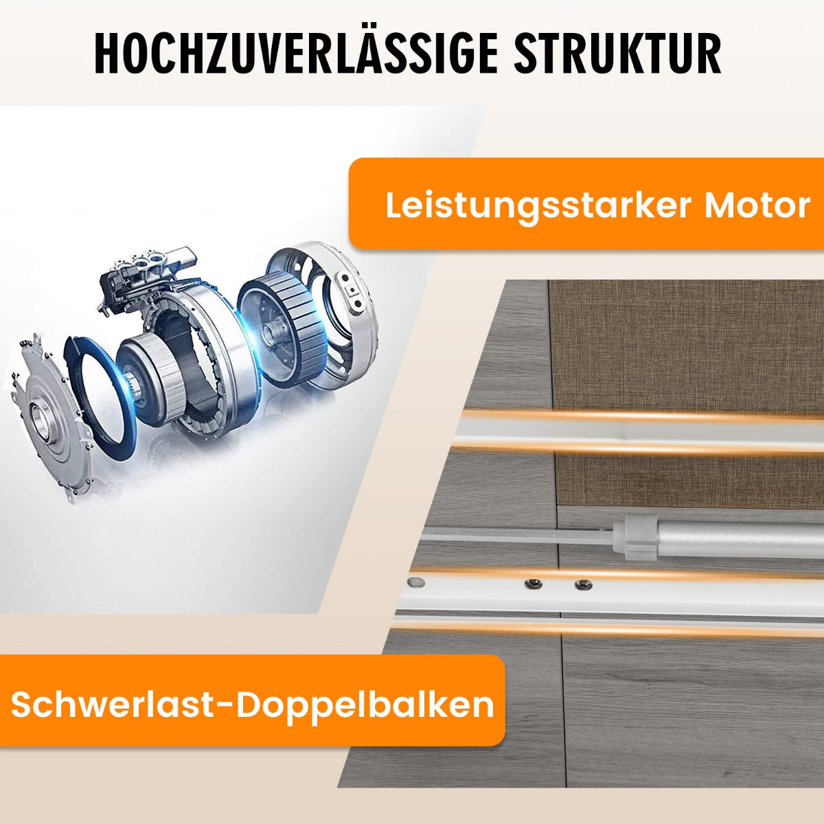 Costway - 140 x 70 cm Elektrischer Höhenverstellbarer Schreibtisch mit Stopp-Mechanismus & Haken Grau