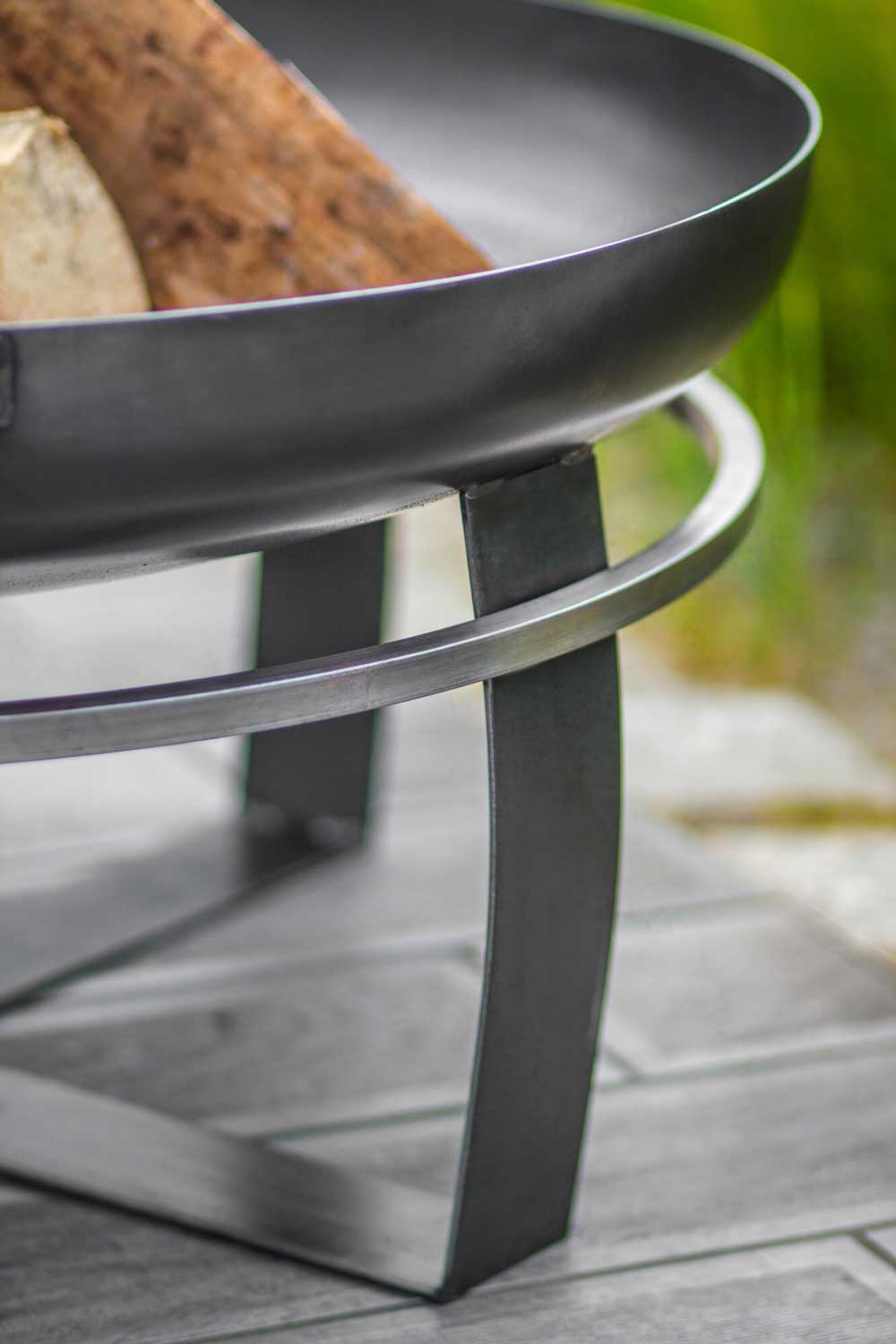 Feuerschale, Feuerschale Garten, Feuerschale 80 cm, Höhe: 36cm, aus Stahl, Cook King Viking, 10