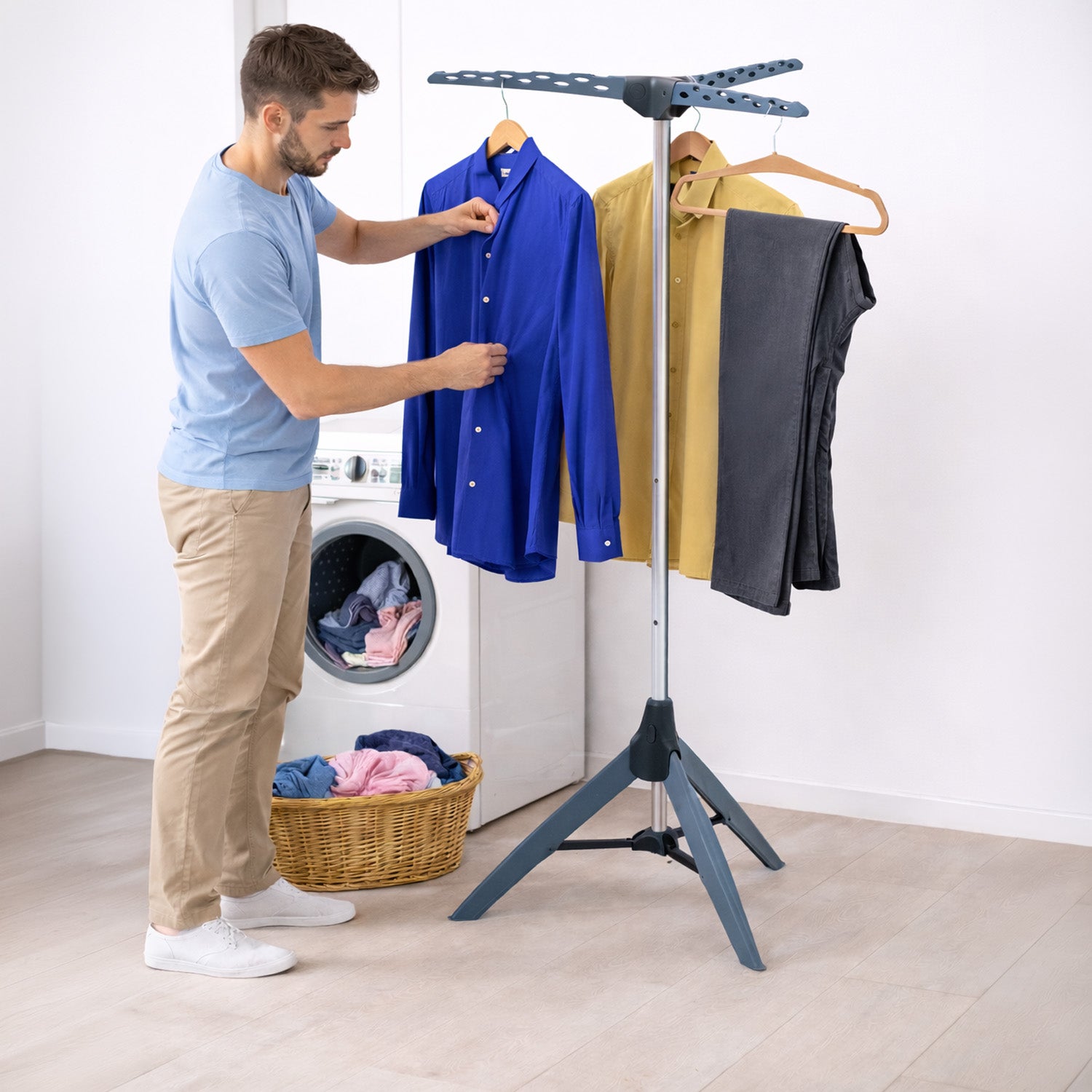 camping wäscheständer klappbar Wäscheständer Platzsparend, Klappbar, Kleidersänder, Tatkraft Pine – TatkraftShop.eu
