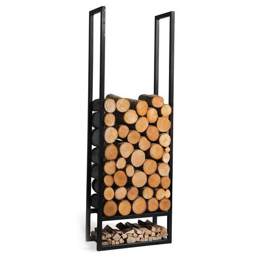 Kaminholzregal ATOS 150x50x20 cm, Kaminholzregal Metall, Kaminholzregal außen freistehend, Handgemachte Qualität, 1
