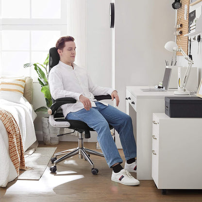 home office stuhl, gaming stühle bürostuhl rollen, Bürostuhl mit Netzbezug & Kopfstütze, 120 kg