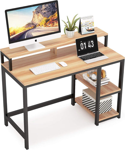 Computertisch, schreibtisch mit stauraum, Schreibtisch für PC, Schreibtisch, schreibtisch holz, gaming - Tribsings 6