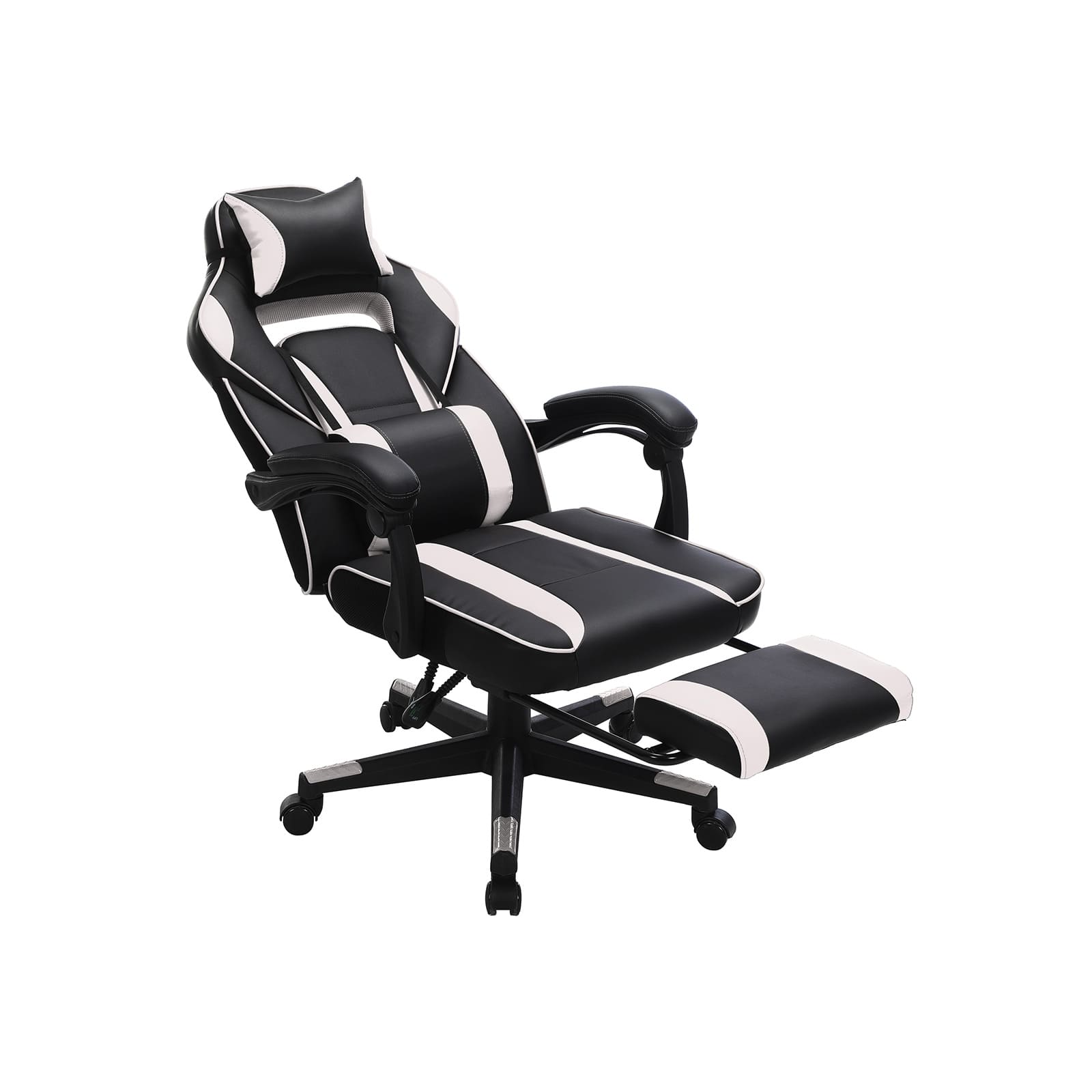Gaming stuhl, home office stuhl,  gaming stühle, schwarz-grau, bürostuhl - SONGMICS