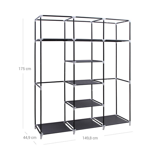 Großer Stoffschrank, Faltschrank, Stabil, SONGMICS