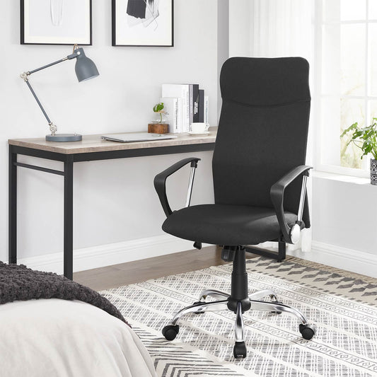 Bürostuhl, Bürostuhl Rollen, Bürostuhl Ergonomisch, Höhenverstellbar, Dieser Drehstuhl, Gaming Bürostuhl, Songmics, 6